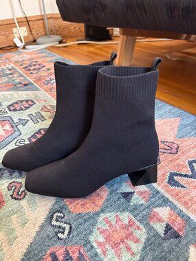 Vivaia Black Regina Square Toe Boots Size 43/11